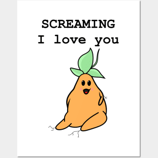 Screaming I Love You Mandrake Plant Posters and Art